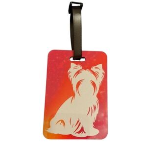 YORKSHIRE TERRIER HAND CRAFTED LUGGAGE TAG